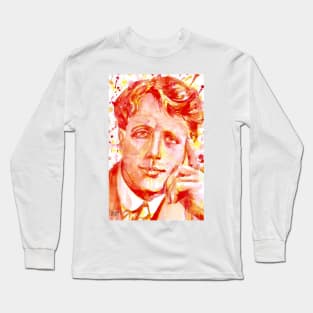 ROBERT FROST  watercolor portrait .1 Long Sleeve T-Shirt